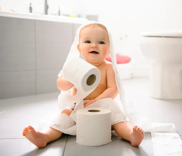 Rolo de papel higiênico gratuito de fragrâncias exclusivo para mães e bebês